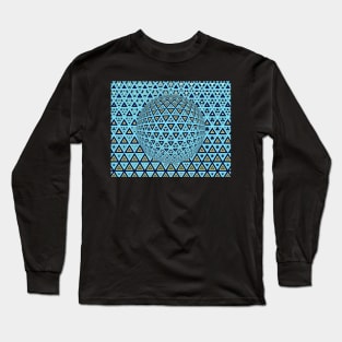 similar shaped mosaic tiles design over a 3D sphere Long Sleeve T-Shirt